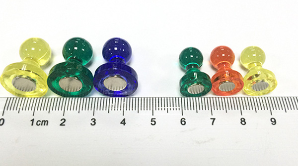 Transparent Colorful Neodymium Magnetic Pushpin Push Pin Magnets