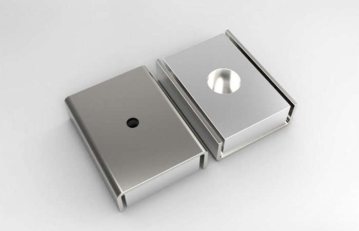  U-Channel Magnet With Countersunk Holes