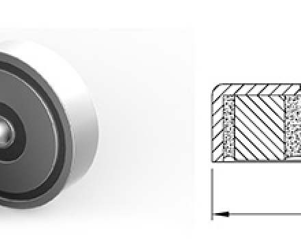 Neodymium Pot Magnet with Thread Hole