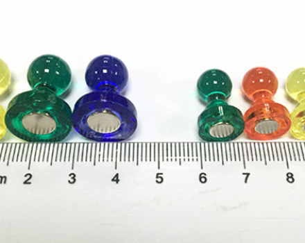 Transparent Colorful Neodymium Magnetic Pushpin Push Pin Magnets
