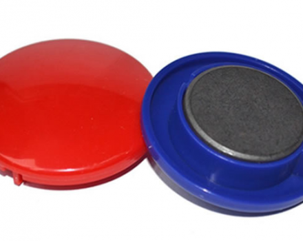 Round Plastic Coated Magnetic Button