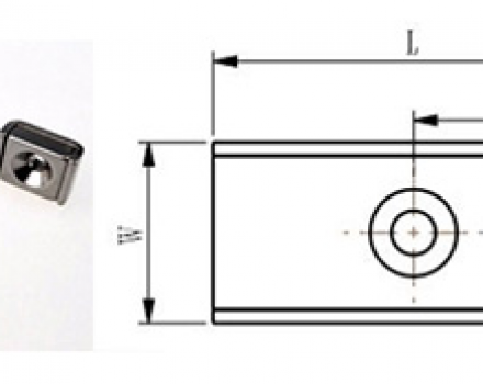 Neodymium Countersunk Channel Magnets