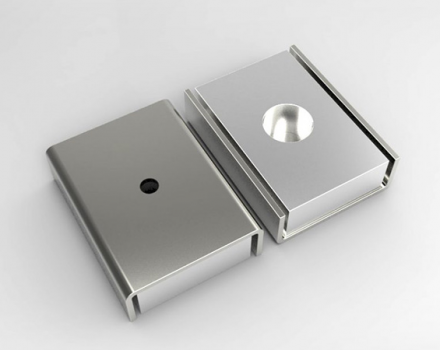  U-Channel Magnet With Countersunk Holes