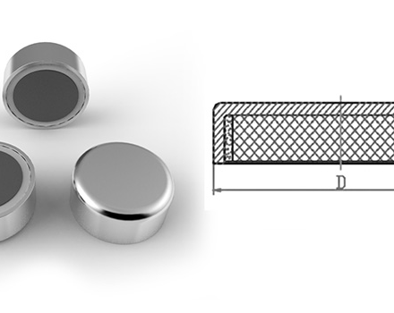 Ferrite Pot Magnet Flat