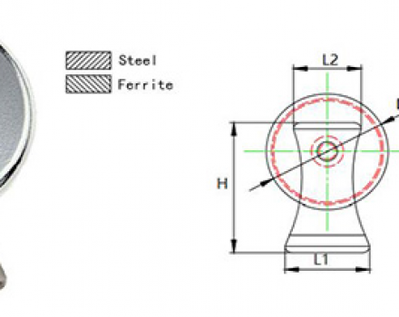 Ferrite Pot Magnets with Clip in Different Colors